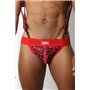 VAUX VX2 ZIPPER JOCKSTRAP Leopard Red