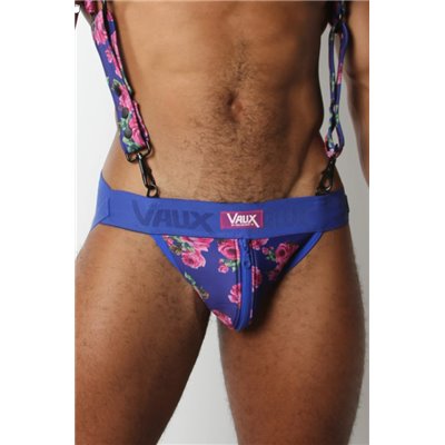 VAUX VX2 ZIPPER JOCKSTRAP Floral Blue