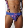 VAUX VX2 ZIPPER JOCKSTRAP Floral Blue