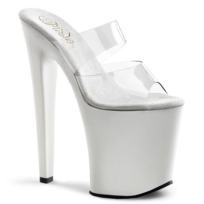 Xtreme Platform White 8" Heel