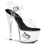 TipJar TIPS Clear 7" Heel