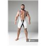 MASKULO - Wrestling Singlet Codpiece Open rear White