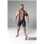 MASKULO - Wrestling Singlet Codpiece Thigh Pads Black