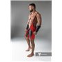 MASKULO - Wrestling Singlet Codpiece Open Rear Thigh Pads Red