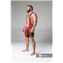 MASKULO - Wrestling Singlet Codpiece full thigh Pads Red