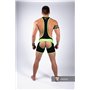 MASKULO - Wrestling Singlet Codpiece Open Rear Neon Green