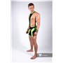 MASKULO - Men's Fetish Wrestling Singlet Codpiece Neon Green