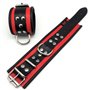 Leather handcuff - Red/Black